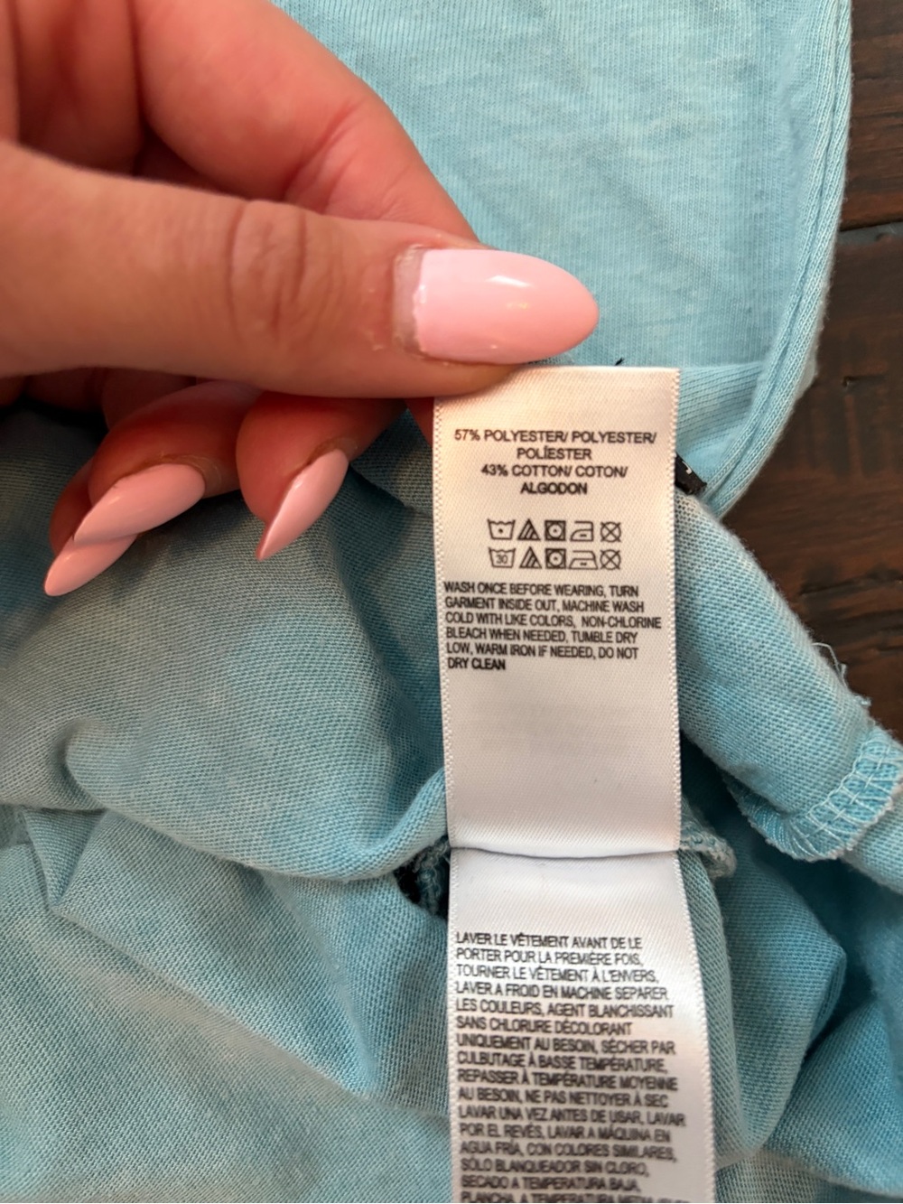 Lucky Brand Light Blue Short-Sleeve Polo Tee - Picture 5 of 5